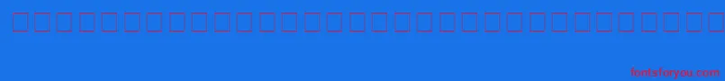 BillsDingbats Font – Red Fonts on Blue Background