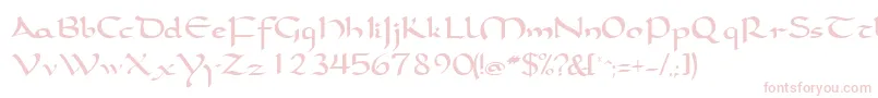 SamovarsskRegular Font – Pink Fonts on White Background