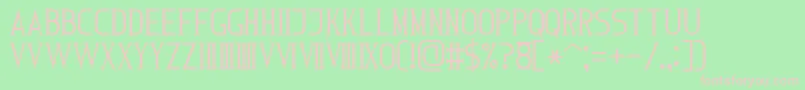 RomanFont7 Font – Pink Fonts on Green Background