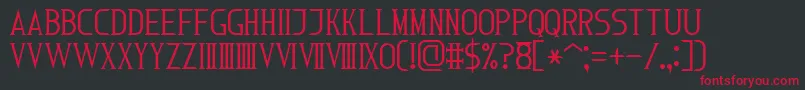 fuente RomanFont7 – Fuentes Rojas Sobre Fondo Negro