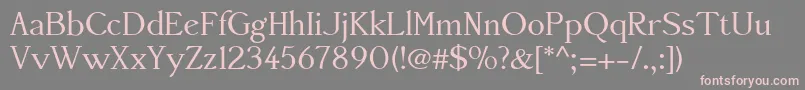 Accanthisadfstdno3Regular Font – Pink Fonts on Gray Background