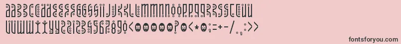 Tantrumtongue Font – Black Fonts on Pink Background
