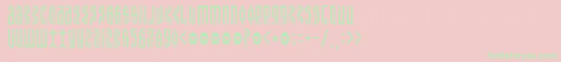 Tantrumtongue Font – Green Fonts on Pink Background