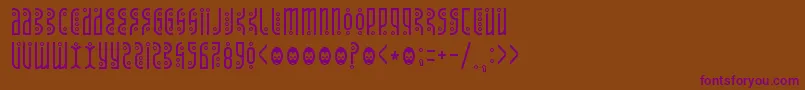 Tantrumtongue Font – Purple Fonts on Brown Background