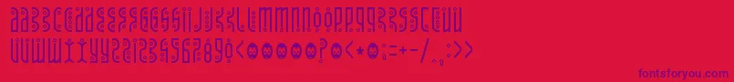Tantrumtongue Font – Purple Fonts on Red Background