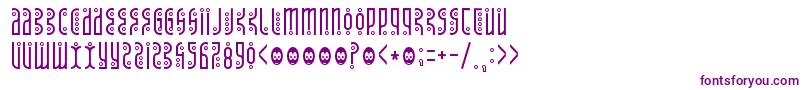 Tantrumtongue Font – Purple Fonts on White Background