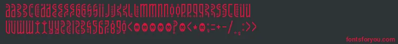 Tantrumtongue Font – Red Fonts on Black Background