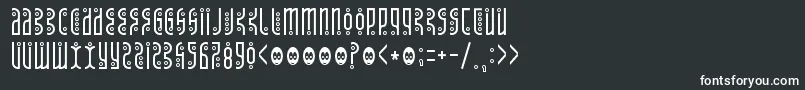 Tantrumtongue Font – White Fonts on Black Background