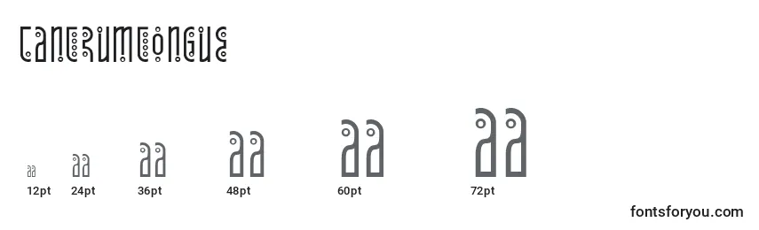 Tantrumtongue Font Sizes