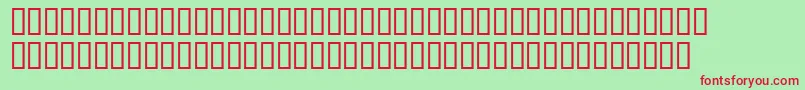 LinotypemaralRegular Font – Red Fonts on Green Background