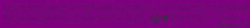 ASimplerprspotl Font – Black Fonts on Purple Background