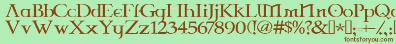 Celtg Font – Brown Fonts on Green Background