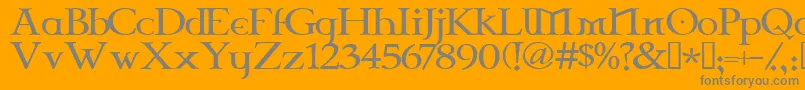 Шрифт Celtg – серые шрифты на оранжевом фоне