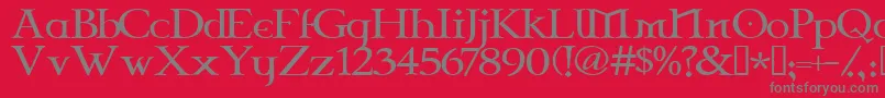 Celtg Font – Gray Fonts on Red Background