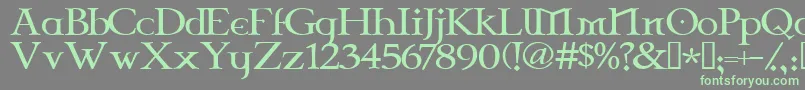 Celtg Font – Green Fonts on Gray Background