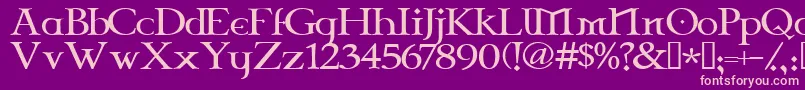 Celtg Font – Pink Fonts on Purple Background