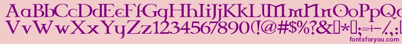 Celtg Font – Purple Fonts on Pink Background