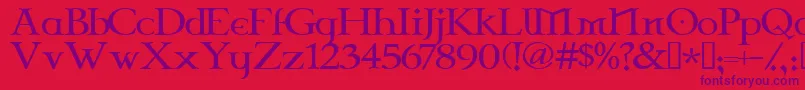 Шрифт Celtg – фиолетовые шрифты на красном фоне