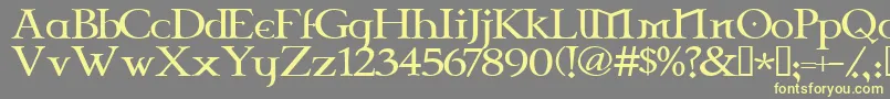 Celtg Font – Yellow Fonts on Gray Background