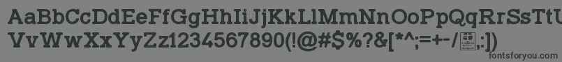 TyposlabIrregularDemo Font – Black Fonts on Gray Background