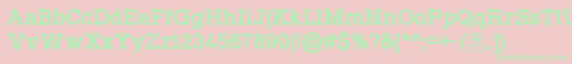 TyposlabIrregularDemo Font – Green Fonts on Pink Background