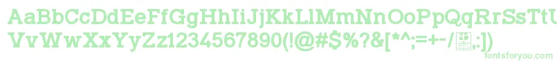 TyposlabIrregularDemo Font – Green Fonts on White Background