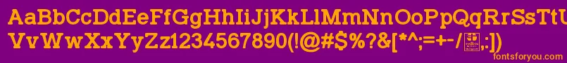 TyposlabIrregularDemo Font – Orange Fonts on Purple Background