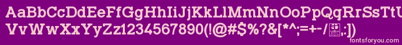 TyposlabIrregularDemo Font – Pink Fonts on Purple Background