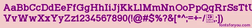 TyposlabIrregularDemo Font – Purple Fonts on Pink Background