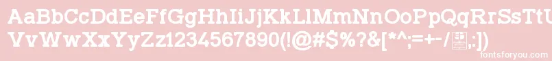 TyposlabIrregularDemo Font – White Fonts on Pink Background