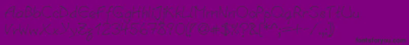 LinotypesalamanderMedium Font – Black Fonts on Purple Background