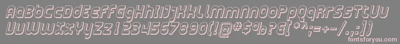 Plasma12 Font – Pink Fonts on Gray Background