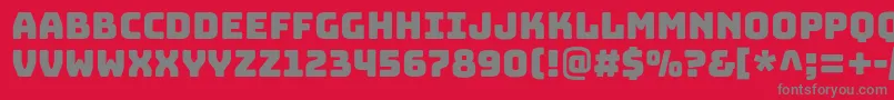 BungeelayersRegular Font – Gray Fonts on Red Background