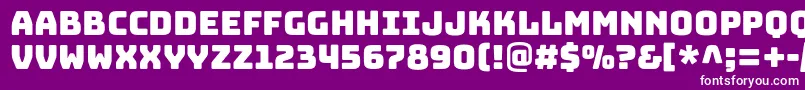 BungeelayersRegular Font – White Fonts on Purple Background