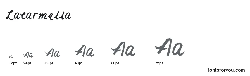 Lacarmella Font Sizes