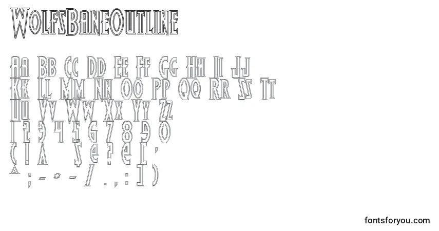 WolfsBaneOutline Font – alphabet, numbers, special characters