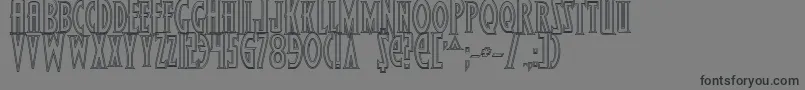WolfsBaneOutline Font – Black Fonts on Gray Background