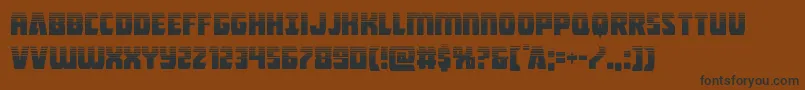 Intergalactichalf Font – Black Fonts on Brown Background