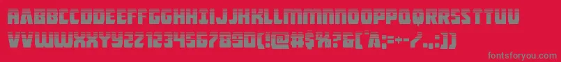 Intergalactichalf Font – Gray Fonts on Red Background