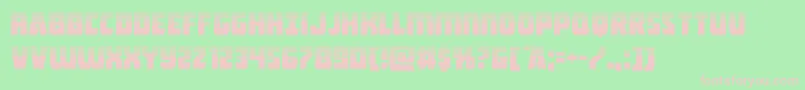 Intergalactichalf Font – Pink Fonts on Green Background