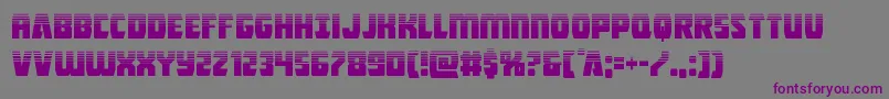 Intergalactichalf Font – Purple Fonts on Gray Background