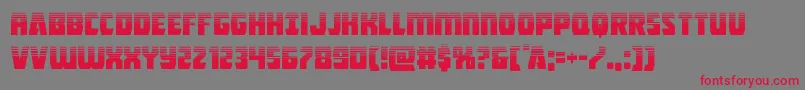 Intergalactichalf Font – Red Fonts on Gray Background