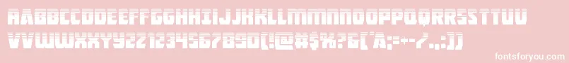 Intergalactichalf Font – White Fonts on Pink Background