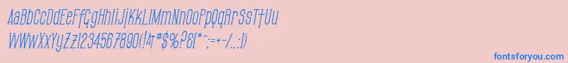 fuente SfGothicanCondensedOblique – Fuentes Azules Sobre Fondo Rosa