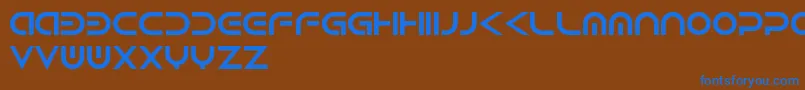 Czcionka Android – niebieskie czcionki na brązowym tle