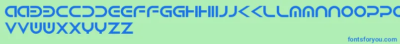 Android Font – Blue Fonts on Green Background