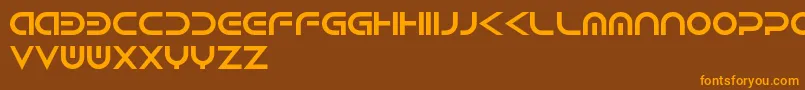 Android Font – Orange Fonts on Brown Background