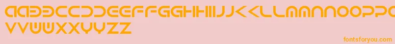 Android Font – Orange Fonts on Pink Background