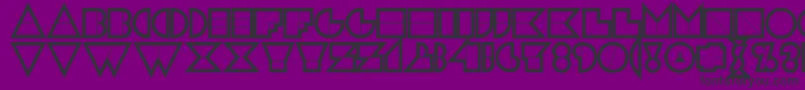 N17cn Font – Black Fonts on Purple Background