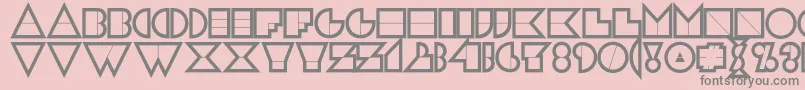 N17cn Font – Gray Fonts on Pink Background